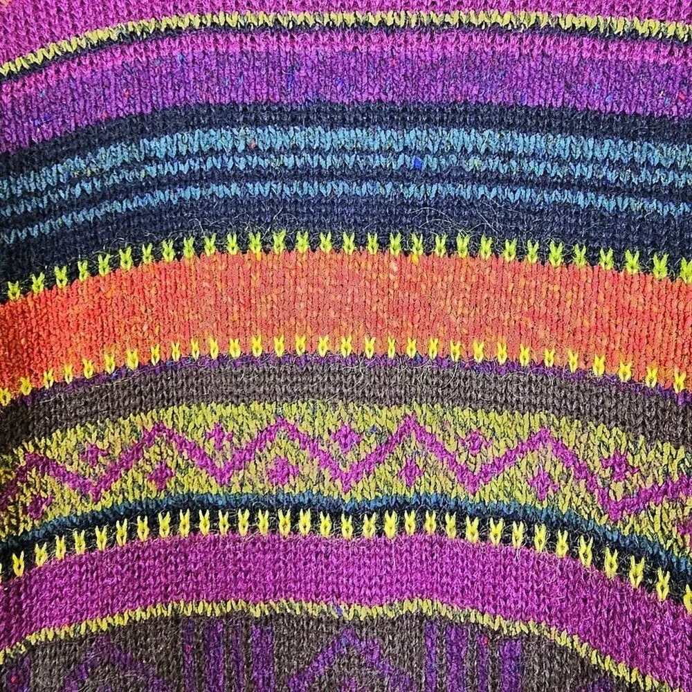 Susan Bristol Vintage Mohair Blend Tunic Cardigan Sweater Coat Y2K Size M - Picture 5 of 8